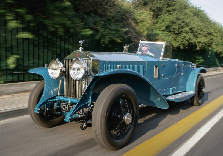 1925 Rolls-Royce Silver Ghost Piccadilly Roadster on the road